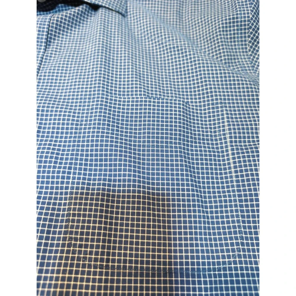 Lauren Ralph Lauren Men Classic Fit Non Iron Blue Gingham Dress Shirt‎ 17 34 35